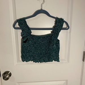 Matching Crop Top and Skirt Set